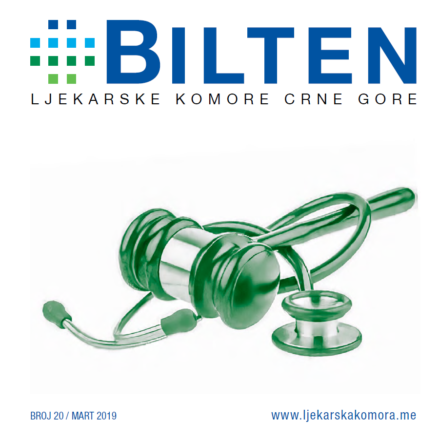 Bilten Ljekarske komore br. 20 naslovna strana